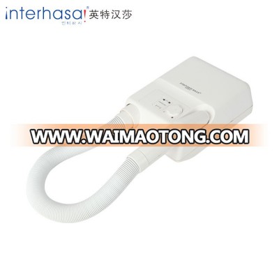 Quality assurance wall mounted ABS body/ skin for hotel bathroom hair dryer