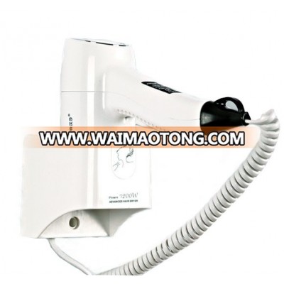 Hot sell professional wall mounted hair drier for hotel bathroom