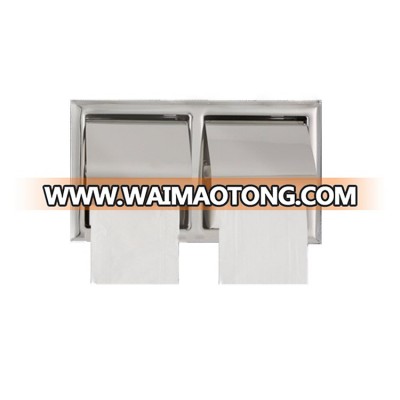 Wall mounted toilet 304 stainless steel rectangular tissue box container paper dispenser holder