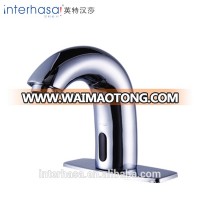 No handle new design automatic upc bathroom toilet faucet intelligent sensor cold/hot brass faucet tap