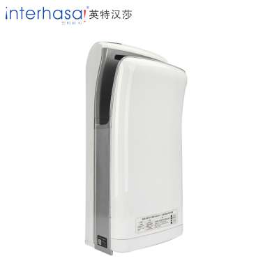 CE RoHS Automatic interhasa high speed white double sided jet air hand dryer for public