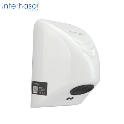 Wall mounted white automatic portable high speed brush motor hand dryer for toilet